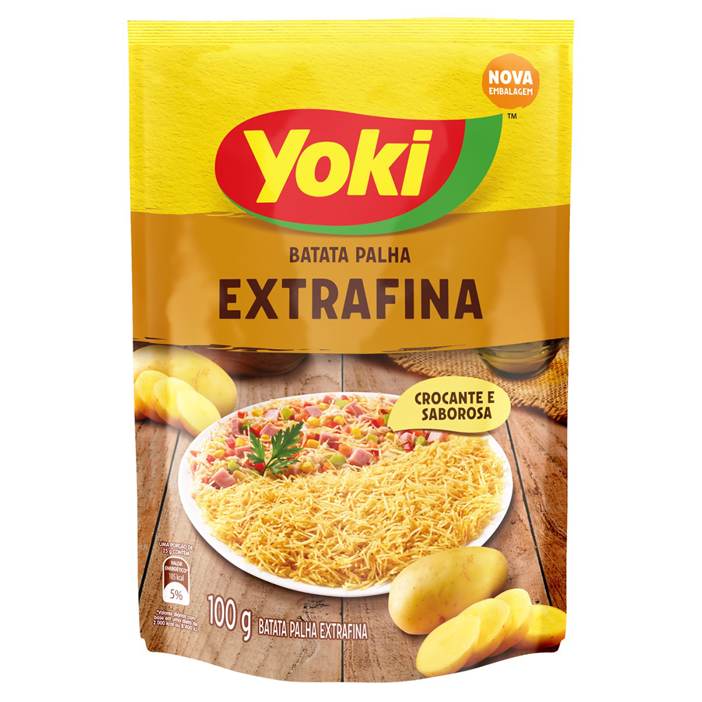 Batata Palha Extrafina Yoki Sachê 100g Sonda Supermercado Delivery