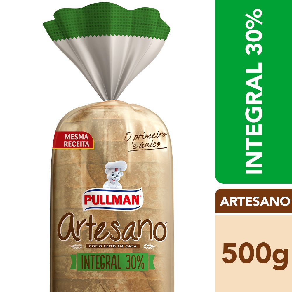 Pão de Forma Artesano Integral Pullman 500g Sonda Supermercado Delivery