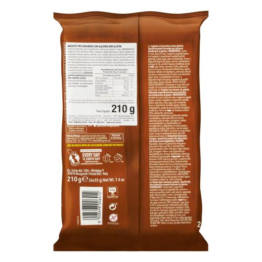 Biscoito Cracker Alecrim sem Glúten Zero Lactose Schär Pacote 210g