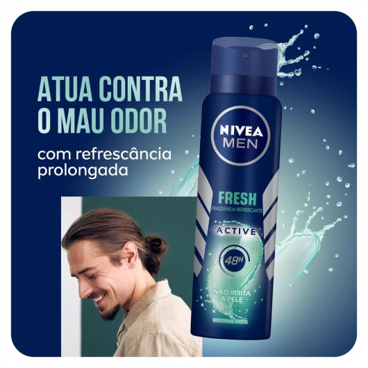 NIVEA Men Desodorante Antitranspirante Aerosol Fresh Active 150ml