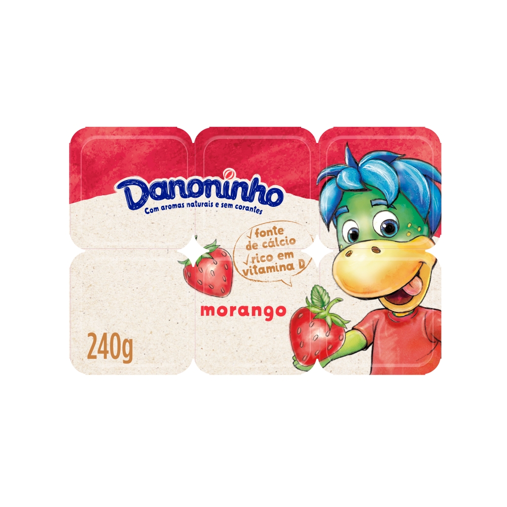 Queijo Petit Suisse Danoninho Ice Sorvete Morango com Cobertura de Uva 220g  - Sonda Supermercado Delivery