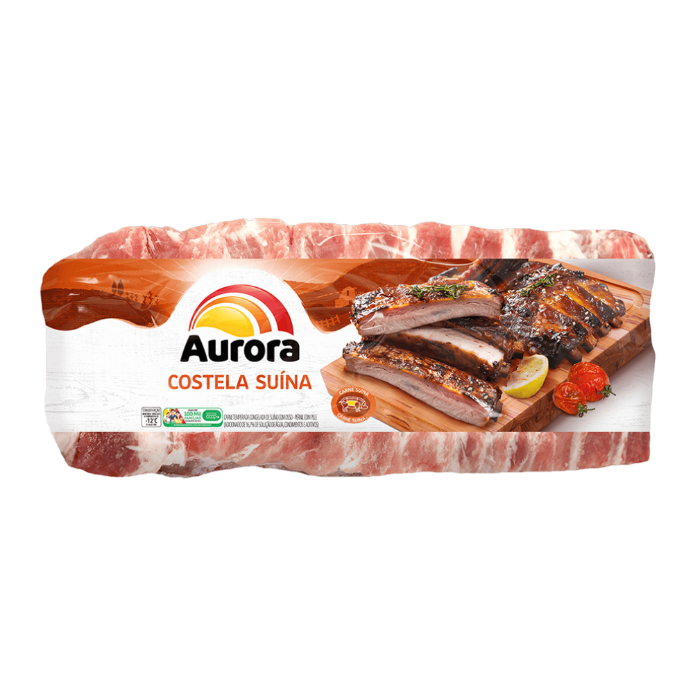 Costela Suína Aurora Congelada 900g Sonda Supermercado Delivery 0819