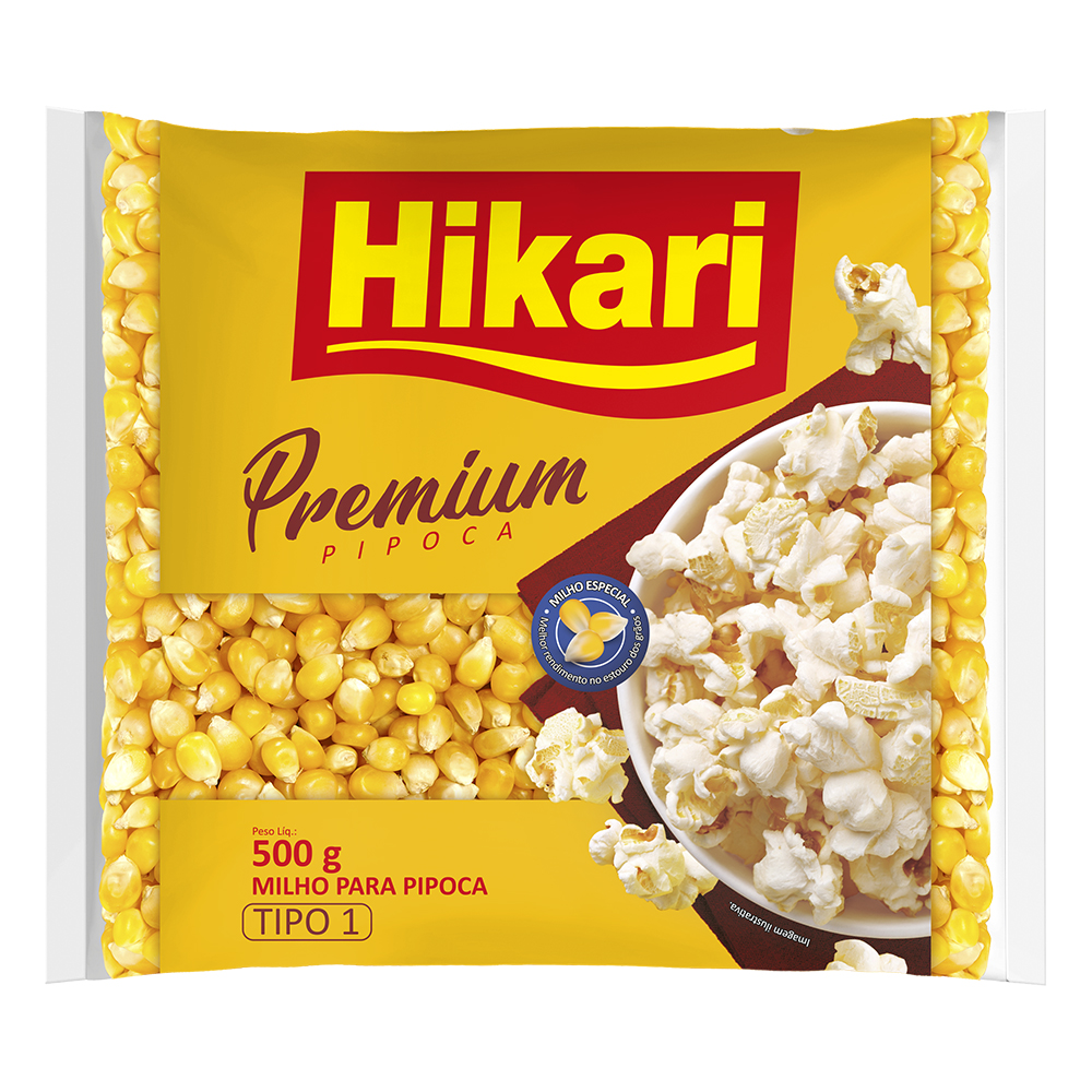 Milho Para Pipoca Premium Hikari 500g Sonda Supermercado Delivery