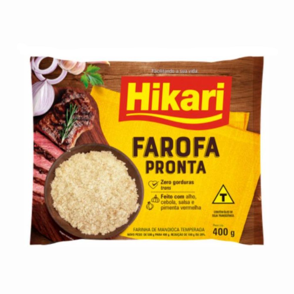 Farofa De Mandioca Hikari Temperada Pronta G Sonda Supermercado Delivery