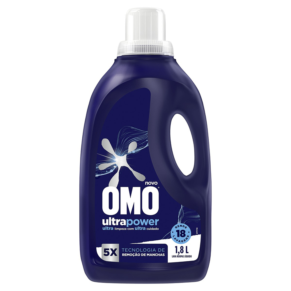 Lava-roupas Líquido Omo Ultra Power Frasco 1,8l - Sonda Supermercado 