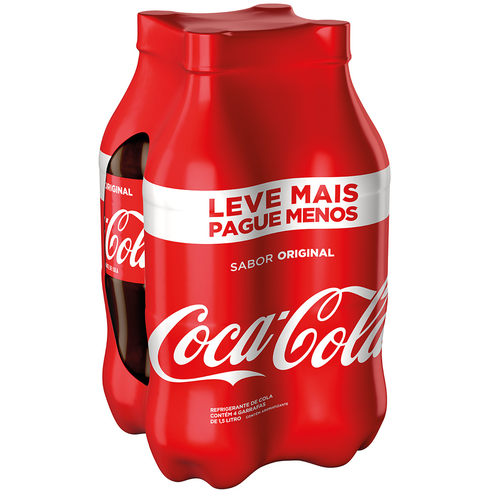 Refrigerante Coca-Cola ORIGINAL pet 1,5L c/ 4 unidades - Sonda Supermercado  Delivery