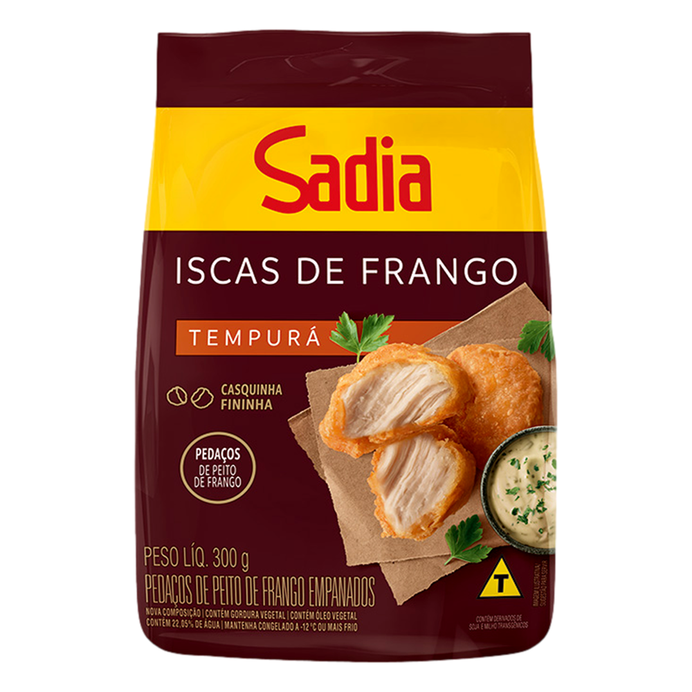 Empanado de Frango Peito em Pedaços Tempurá Sadia Pacote 300g - Sonda  Supermercado Delivery