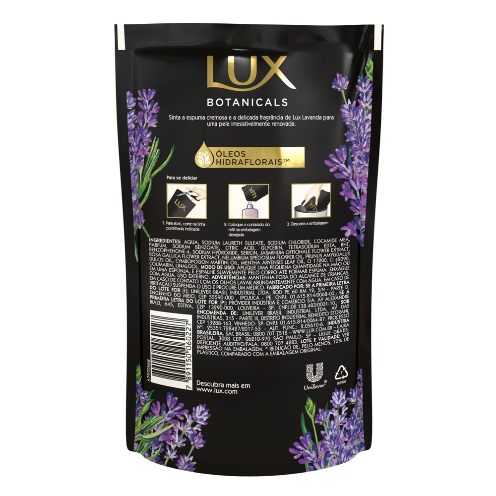 Refil Sabonete Líquido Lux Botanicals Buquê de Jasmim 200ml - Soneda  Perfumaria