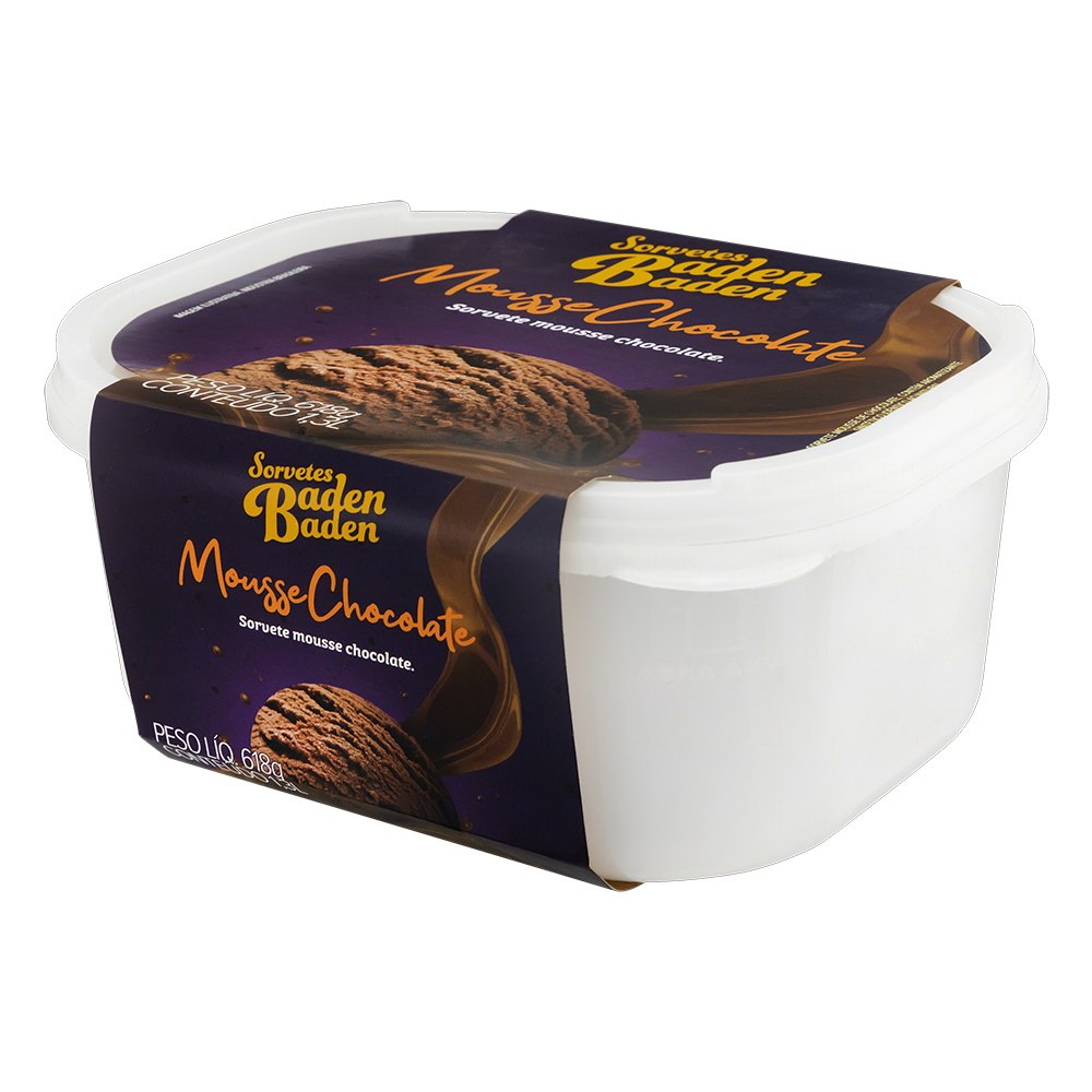 Sorvete Mousse de Limão Siciliano Baden Baden Pote 1,3L