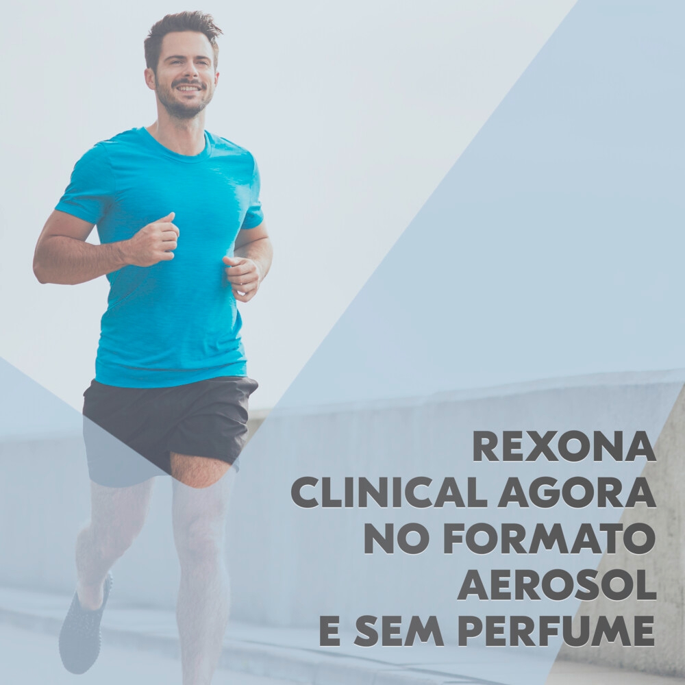 Desodorante Aerosol Rexona Clinical Sem Perfume 150ml - Soneda Perfumaria