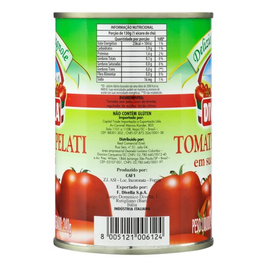 Tomate Pelado Divella Lata 240g - Imagem em destaque