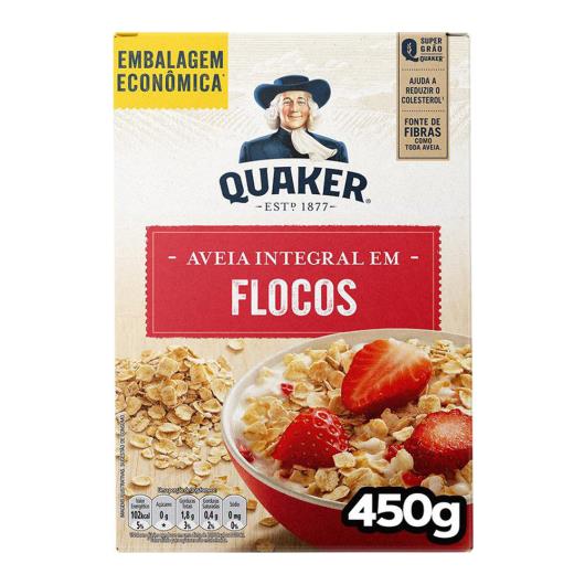 Aveia Em Flocos Regulares Quaker Caixa 450G Embalagem Econômica - Imagem em destaque