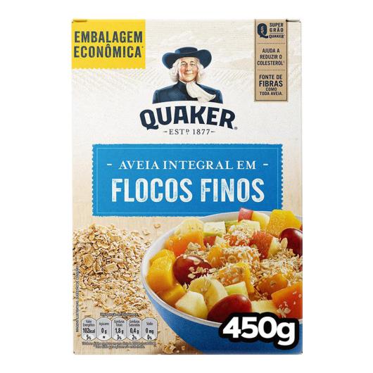 Aveia Em Flocos Finos Quaker Caixa 450G Embalagem Econômica - Imagem em destaque