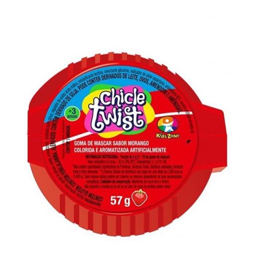 Goma de Mascar Morango chicle twist 57g - Imagem em destaque