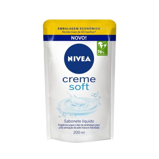 NIVEA Sabonete Líquido Refil Creme Soft 200ml - Imagem em destaque