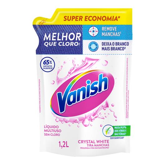 Tira-Manchas Líquido Multiuso Vanish Crystal White Sachê 1,2l Super Economia - Imagem em destaque