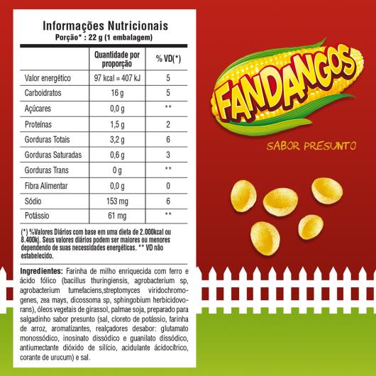 Salgadinho De Milho Presunto Elma Chips Fandangos Pacote 230G - Imagem em destaque