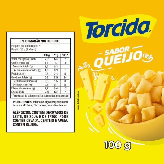 Salgadinho De Trigo Queijo Torcida Pacote 100G - Imagem em destaque