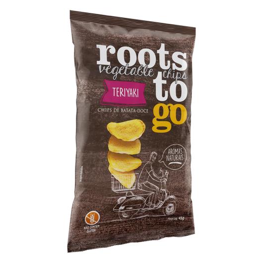 Chips de Batata-Doce Teriyaki Roots To Go Pacote 45g - Imagem em destaque