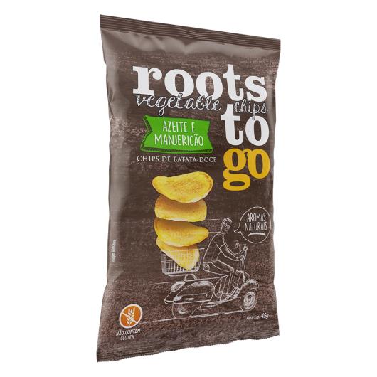 Chips de Batata-Doce Azeite e Manjericão Roots To Go Pacote 45g - Imagem em destaque