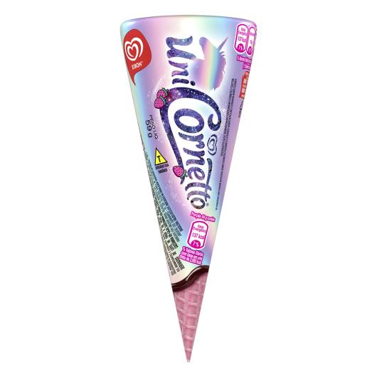 Sorvete Morango Uni Kibon Cornetto 59g - Imagem em destaque