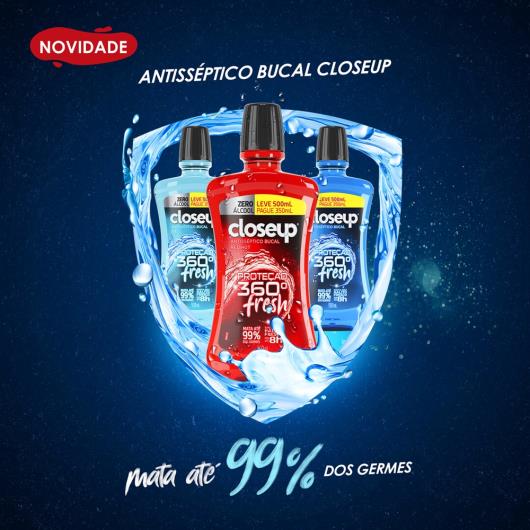 Antisséptico Bucal Closeup Ice sem Álcool 500 Ml - Imagem em destaque