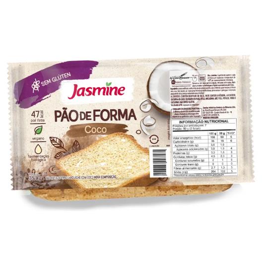 Pão Coco sem Glúten Jasmine Pacote 350g - Imagem em destaque