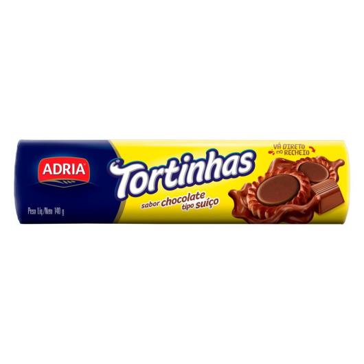 Biscoito tortinha Adria chocolate suiço 140g - Imagem em destaque