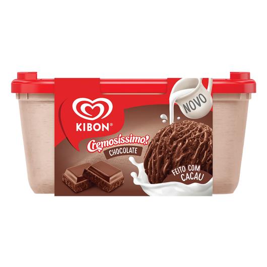 Sorvete Chocolate Kibon Cremosíssimo Pote 1,5L - Imagem em destaque