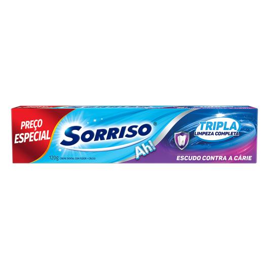 Creme Dental Sorriso Tripla Limpeza Completa Caixa 120g - Imagem em destaque