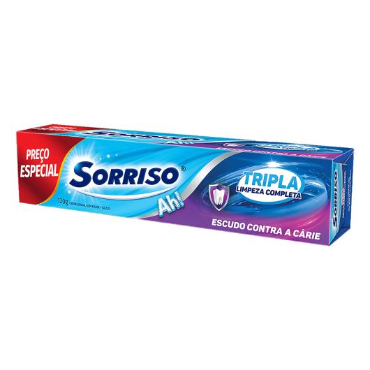 Creme Dental Sorriso Tripla Limpeza Completa Caixa 120g - Imagem em destaque