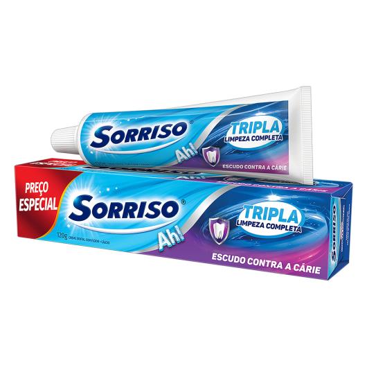 Creme Dental Sorriso Tripla Limpeza Completa Caixa 120g - Imagem em destaque