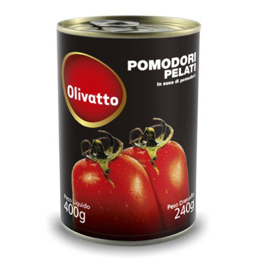 Tomate pelado Olivatto 400g - Imagem em destaque