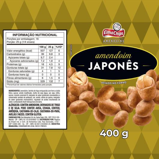 Amendoim Elma Chips japonês 400g - Imagem em destaque