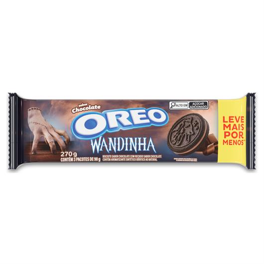Biscoito Recheado Oreo Chocolate Wandinha Embalagem Econômica Multipack 270g - Imagem em destaque