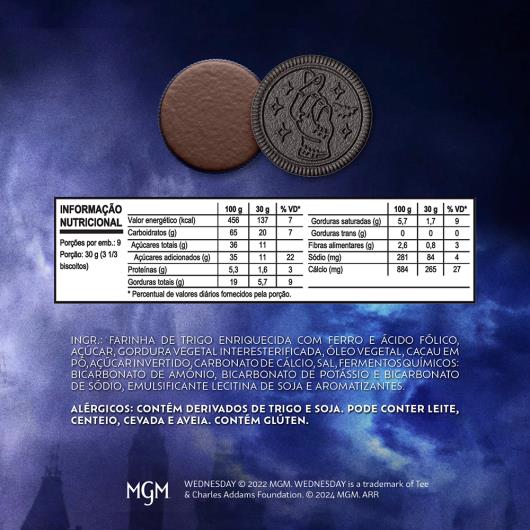 Biscoito Recheado Oreo Chocolate Wandinha Embalagem Econômica Multipack 270g - Imagem em destaque