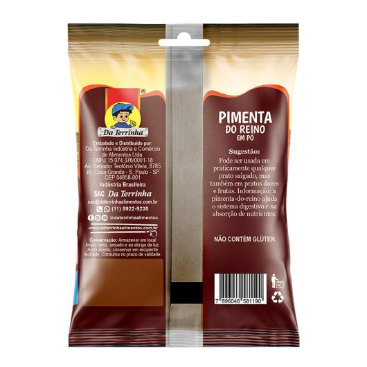 Pimenta do Reino pó Da Terrinha 20g - Imagem em destaque