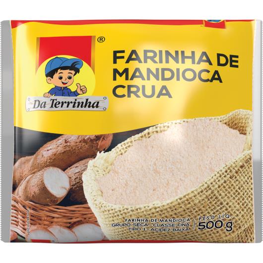 Farinha de Mandioca Crua Da Terrinha fina 500g - Imagem em destaque