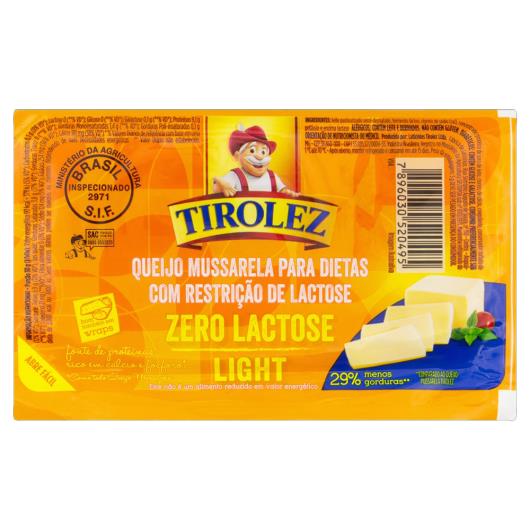Queijo Tirolez mussarela zero lactose light 200g - Imagem em destaque