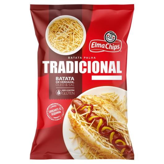 Batata Palha Tradicional Elma Chips Pacote 215g Embalagem Econômica - Imagem em destaque