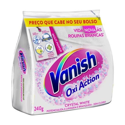 Tira-Manchas em Pó Roupas Brancas Vanish Oxi Action Crystal White 240g Refil Econômico - Imagem em destaque