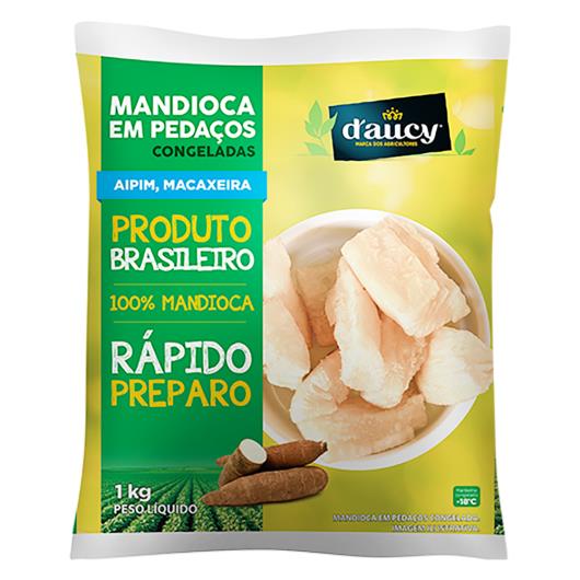 Mandioca em pedaços D'Aucy congelada 1kg - Imagem em destaque