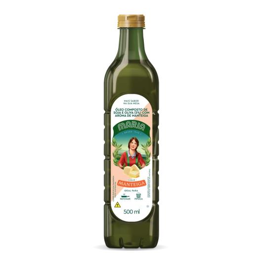 Óleo Composto de Soja e Oliva Manteiga Maria Garrafa 500ml - Imagem em destaque