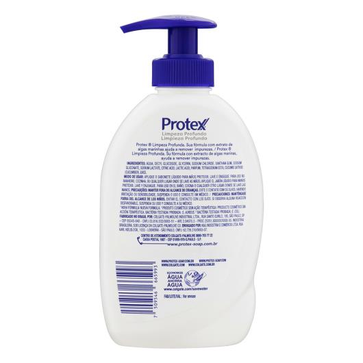 Sabonete Líquido Antibacteriano para as Mãos Protex Limpeza Profunda Frasco 220ml - Imagem em destaque