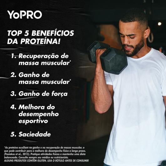 Iogurte Desnatado Morango Zero Lactose Yopro Squeeze 160g - Imagem em destaque