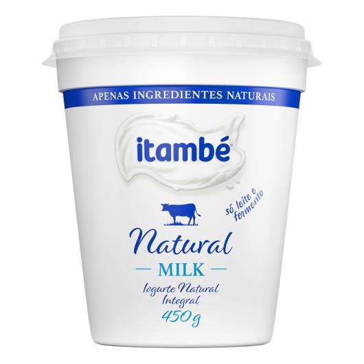 Iogurte Integral Natural Itambé Milk Pote 450g - Imagem em destaque