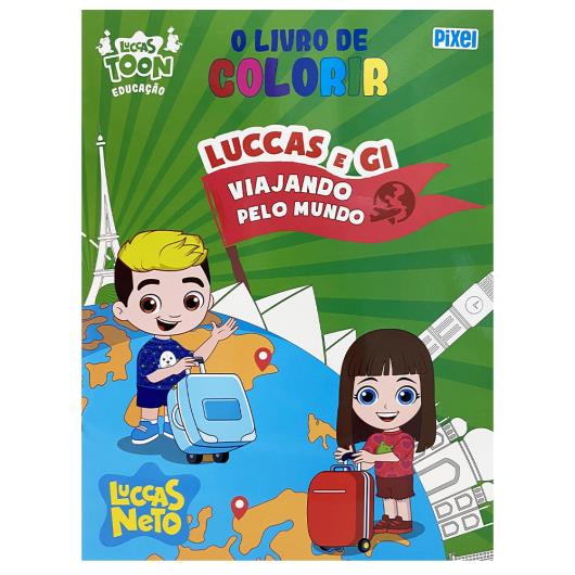 OEM Livro de Colorir Luccas e Gi Viajando pelo Mundo de Luccas Neto  (Português do Brasil)
