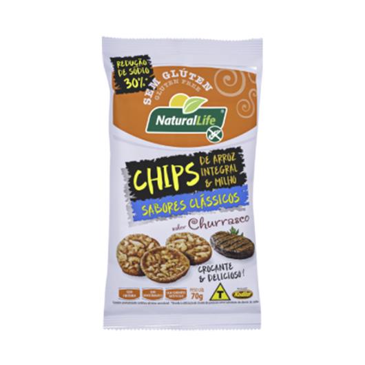 Chips Crocante Churrasco sem Glúten Natural Life Clássicos Pacote 70g - Imagem em destaque