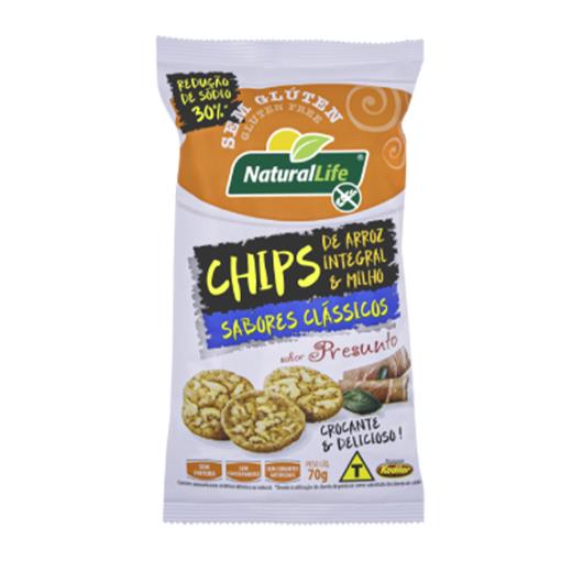 Chips Arroz integral e milho Presunto Sem Glúten Kodilar 70g - Imagem em destaque