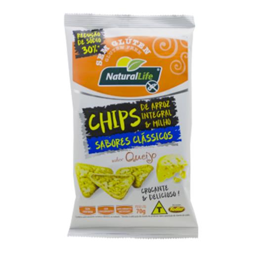 Chips Arroz Integral e Milho Queijo Sem Glúten Kodilar Natural Life 70g - Imagem em destaque